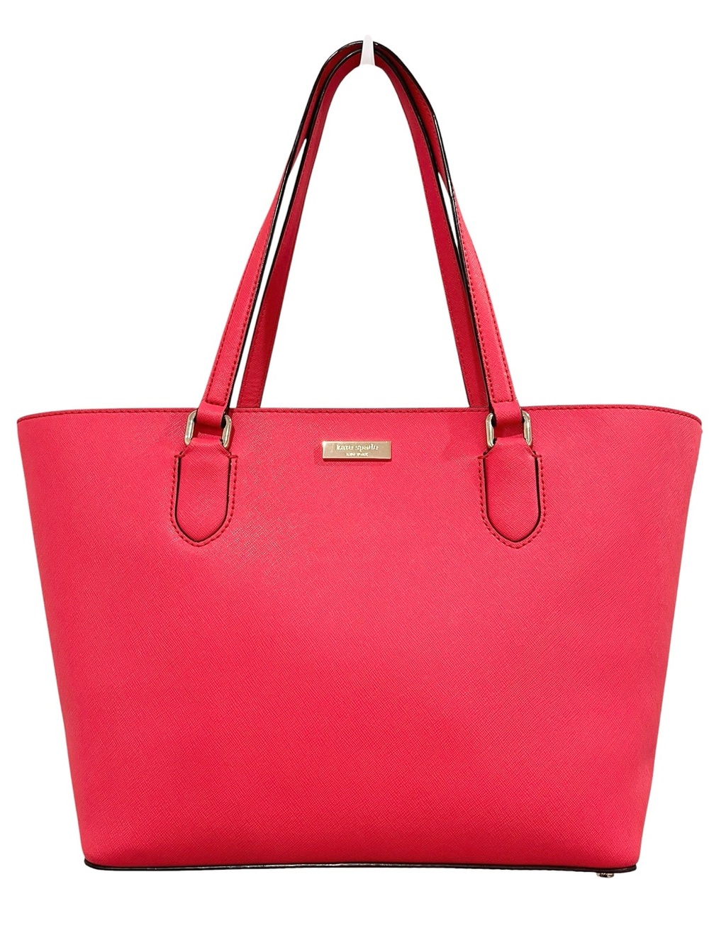Kate Spade New York Hot Pink Leather Double Handles Tote Bag NWOT